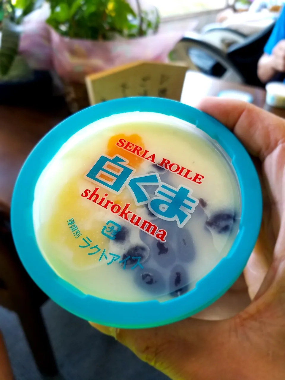 白くまの実写写真（鹿児島発祥の白くま（練乳氷菓）の完成形）